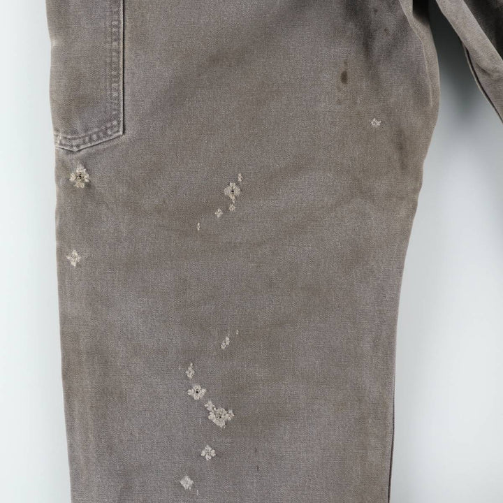 Carhartt Loose Original Fit Double Knee Duck Painter Pants, Men's W37 (approx.) cotton Khaki type sage green Vintage Second Hand