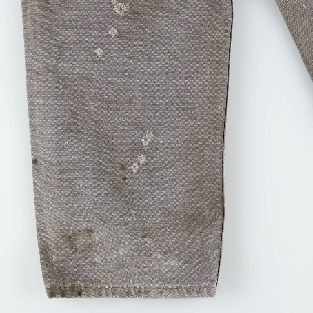 Carhartt Loose Original Fit Double Knee Duck Painter Pants, Men's W37 (approx.) cotton Khaki type sage green Vintage Second Hand