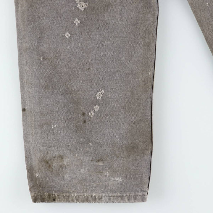 Carhartt Loose Original Fit Double Knee Duck Painter Pants, Men's W37 (approx.) cotton Khaki type sage green Vintage Second Hand