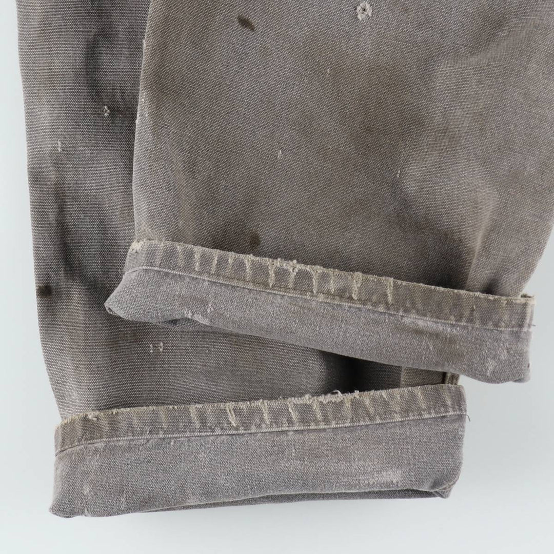 Carhartt Loose Original Fit Double Knee Duck Painter Pants, Men's W37 (approx.) cotton Khaki type sage green Vintage Second Hand