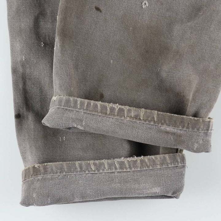 Carhartt Loose Original Fit Double Knee Duck Painter Pants, Men's W37 (approx.) cotton Khaki type sage green Vintage Second Hand
