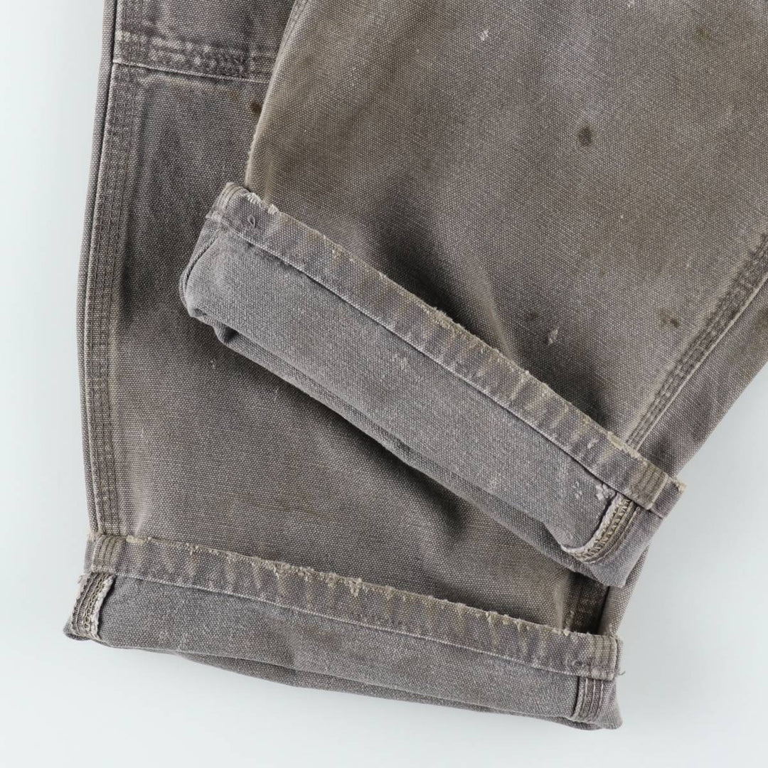 Carhartt Loose Original Fit Double Knee Duck Painter Pants, Men's W37 (approx.) cotton Khaki type sage green Vintage Second Hand