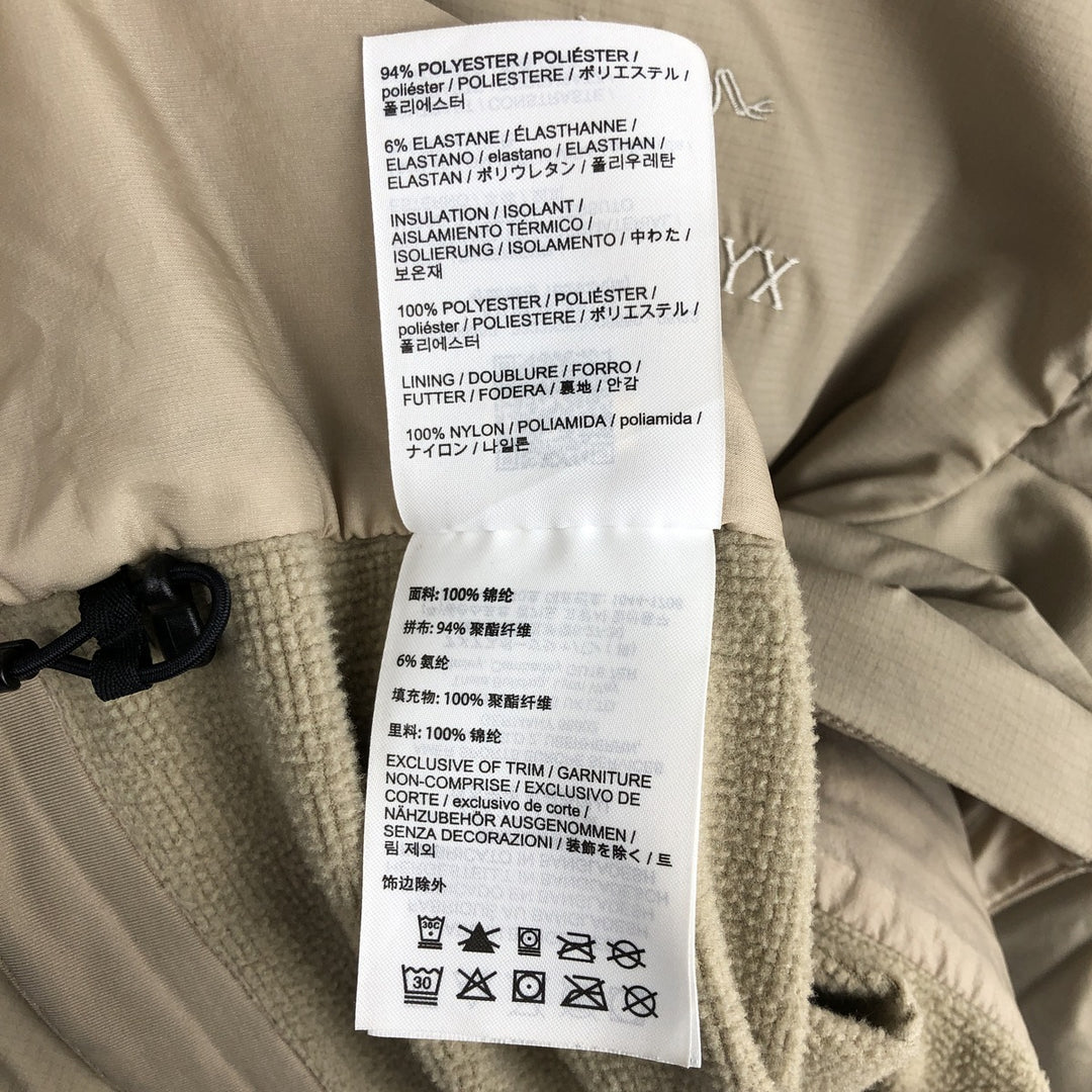 Arc'teryx ARC'TERIX Insulated Mountain Jacket Shell Jacket Puffer Jacket Women's Size M (approx.) Nylon Beige type Vintage Second Hand