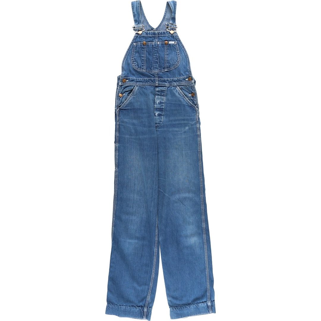 Vintage 1980'S Lee denim overalls, made in the USA, women's size L (w29). unclear blue type Vintage Second Hand
