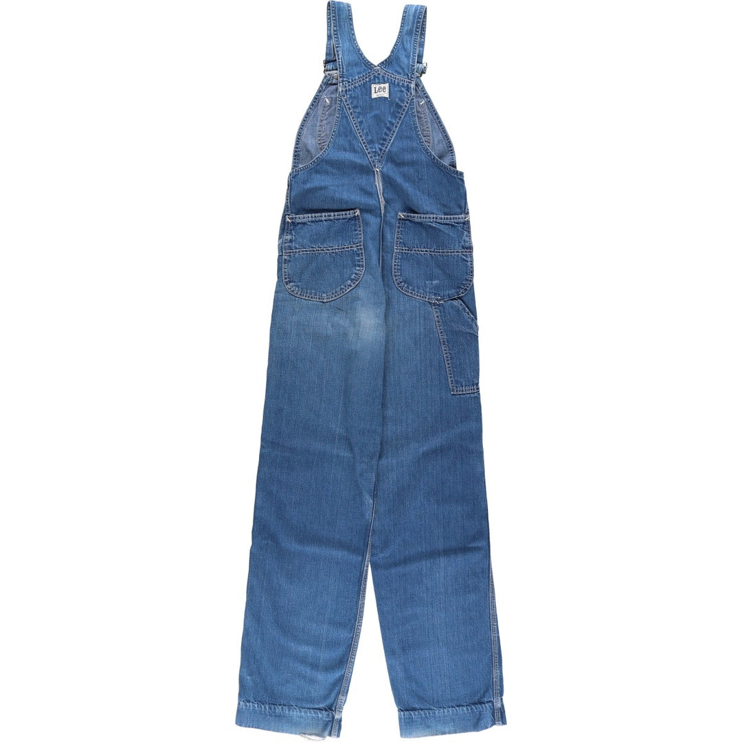 Vintage 1980'S Lee denim overalls, made in the USA, women's size L (w29). unclear blue type Vintage Second Hand