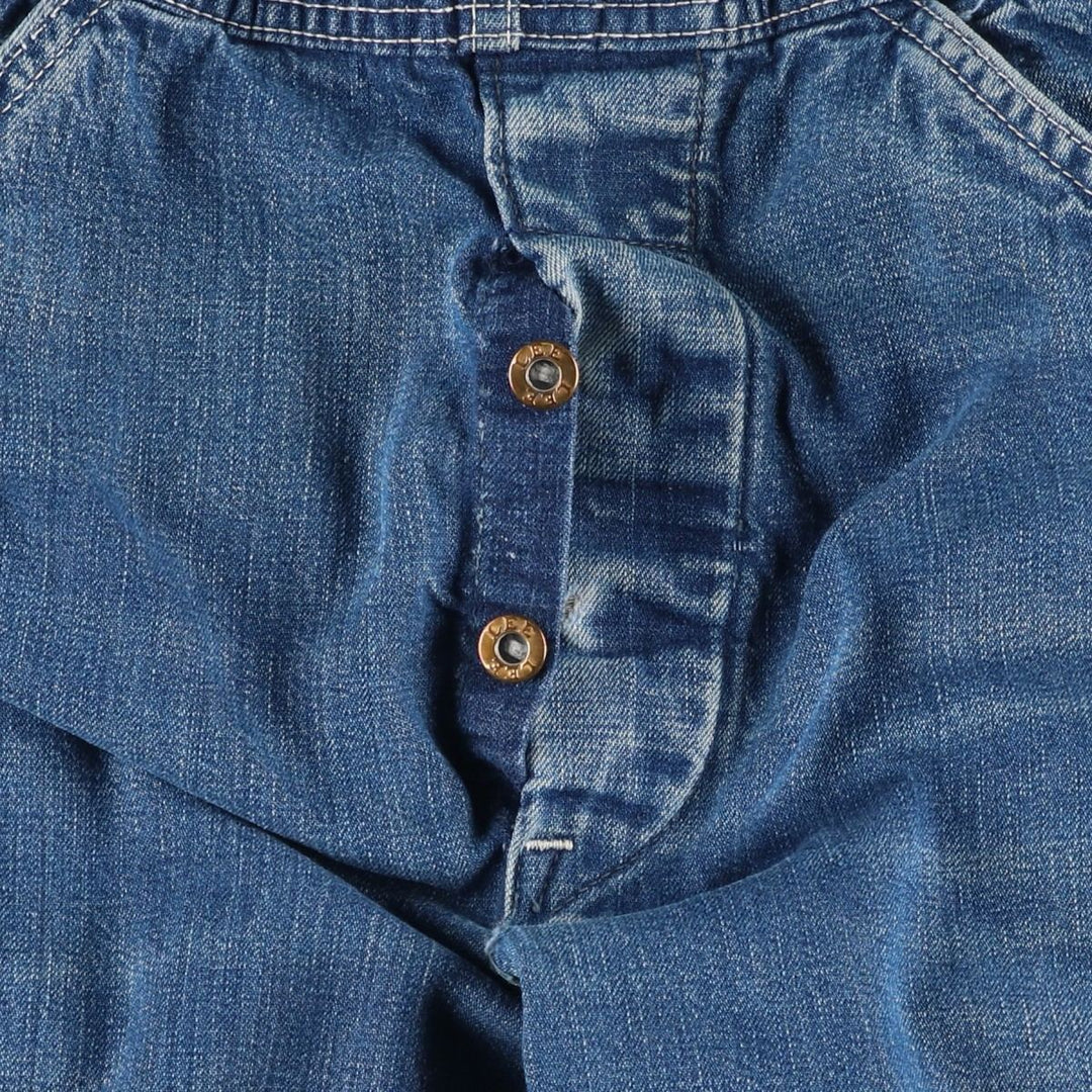 Vintage 1980'S Lee denim overalls, made in the USA, women's size L (w29). unclear blue type Vintage Second Hand