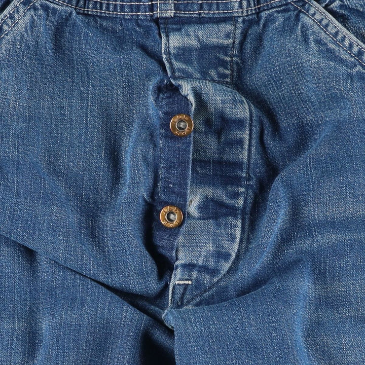 Vintage 1980'S Lee denim overalls, made in the USA, women's size L (w29). unclear blue type Vintage Second Hand