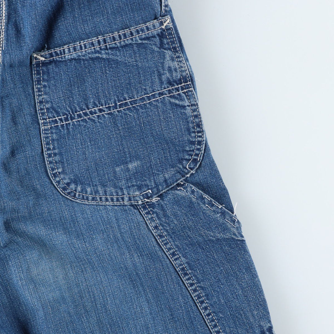 Vintage 1980'S Lee denim overalls, made in the USA, women's size L (w29). unclear blue type Vintage Second Hand