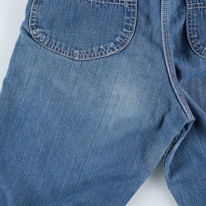 Vintage 1980'S Lee denim overalls, made in the USA, women's size L (w29). unclear blue type Vintage Second Hand