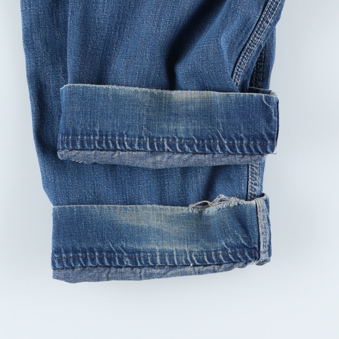 Vintage 1980'S Lee denim overalls, made in the USA, women's size L (w29). unclear blue type Vintage Second Hand