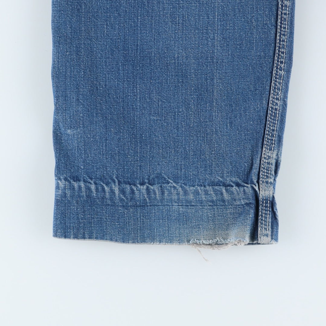 Vintage 1980'S Lee denim overalls, made in the USA, women's size L (w29). unclear blue type Vintage Second Hand