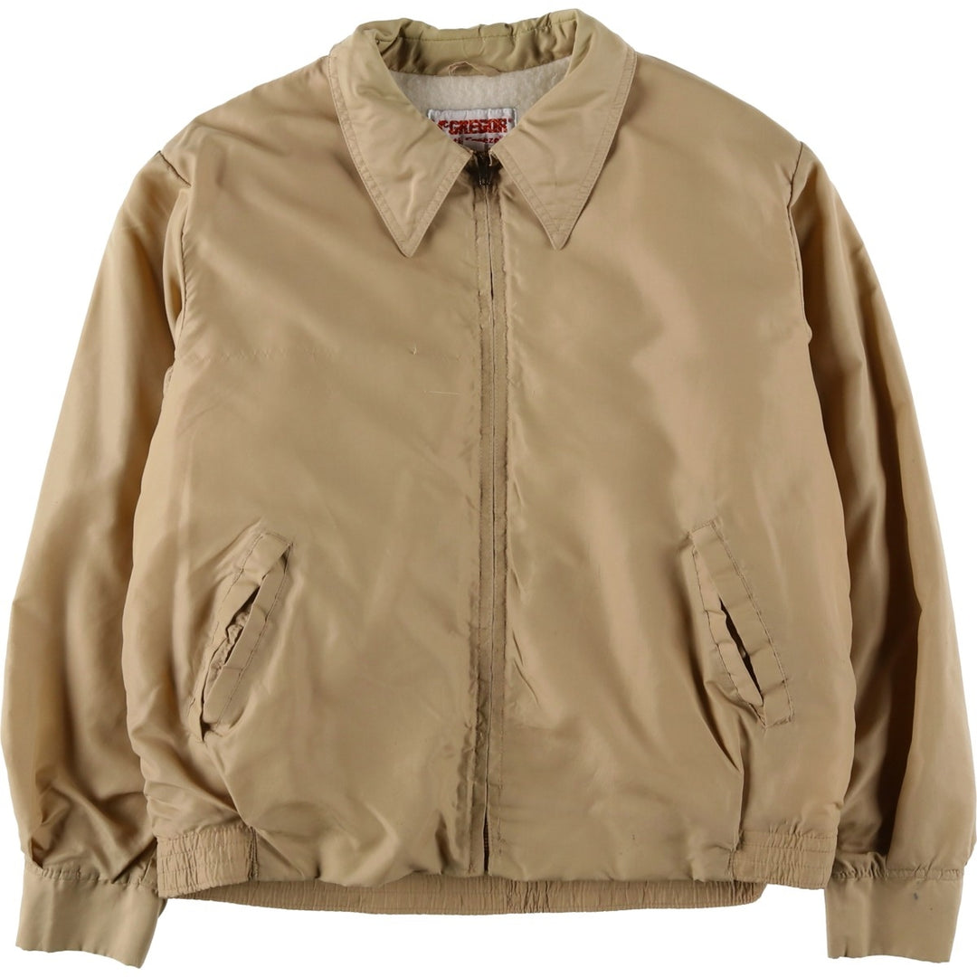 Vintage 1970'S McGREGOR Anti-Freeze Swing Top Sports Jacket, Men's Size L unclear Beige type Vintage Second Hand