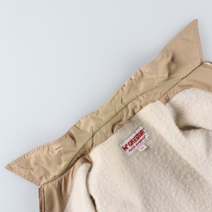Vintage 1970'S McGREGOR Anti-Freeze Swing Top Sports Jacket, Men's Size L unclear Beige type Vintage Second Hand