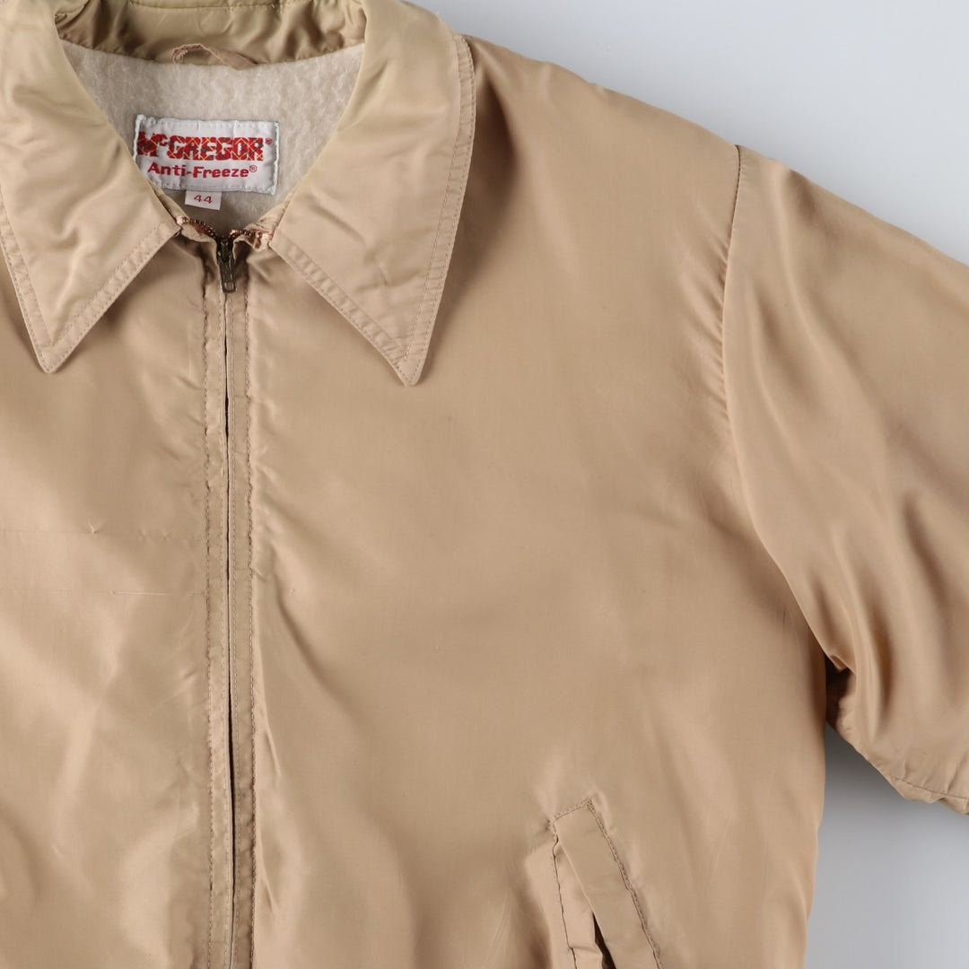 Vintage 1970'S McGREGOR Anti-Freeze Swing Top Sports Jacket, Men's Size L unclear Beige type Vintage Second Hand