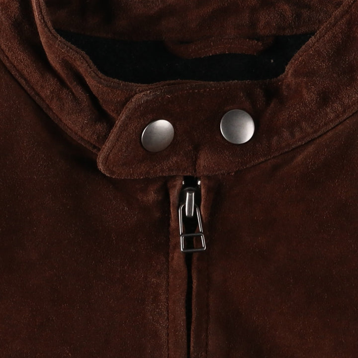 Ralph Lauren POLO by Ralph Lauren suede leather jacket, men's size M Genuine Leather Suede Leather brown type Vintage Second Hand