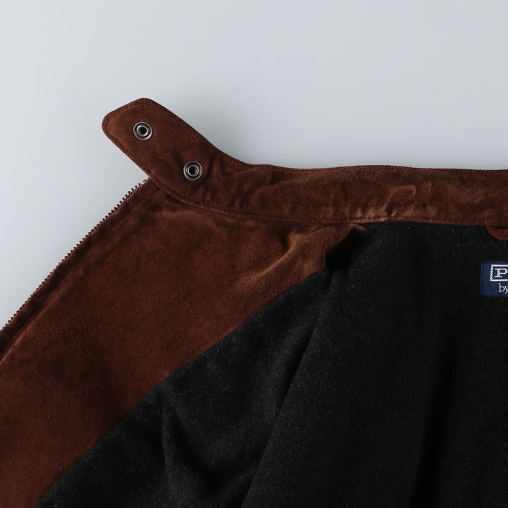 Ralph Lauren POLO by Ralph Lauren suede leather jacket, men's size M Genuine Leather Suede Leather brown type Vintage Second Hand