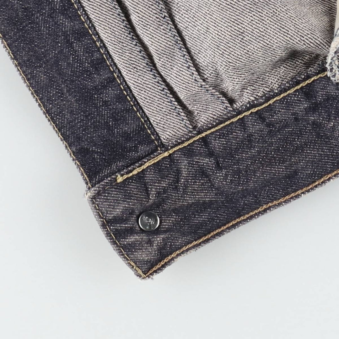 2000'S Levi's 70501-0404 Euro Model 1st Type Denim Jacket (Men's Size L) cotton navy blue type Vintage Second Hand