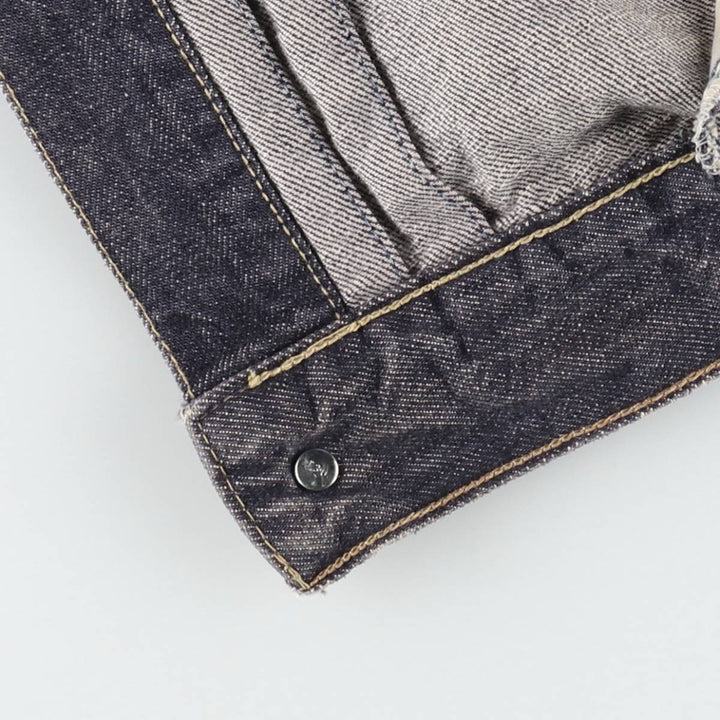 2000'S Levi's 70501-0404 Euro Model 1st Type Denim Jacket (Men's Size L) cotton navy blue type Vintage Second Hand