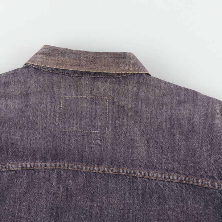 2000'S Levi's 70501-0404 Euro Model 1st Type Denim Jacket (Men's Size L) cotton navy blue type Vintage Second Hand