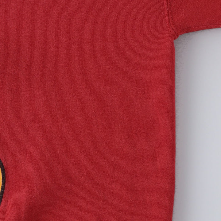 90s-00'S Mickey Mouse Sitting Mickey Character Sweatshirt, Men's Size L (Equivalent), Vintage unclear red type Vintage Second Hand