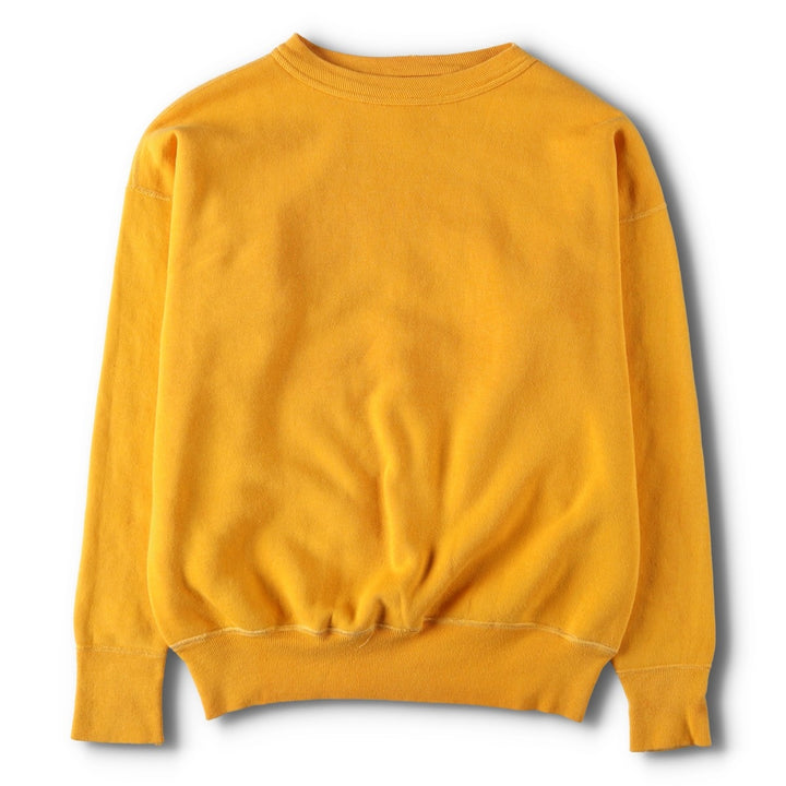 1960'S Flock Print Sweatshirt, Men's Size L (approx.), Vintage unclear yellow type Vintage Second Hand