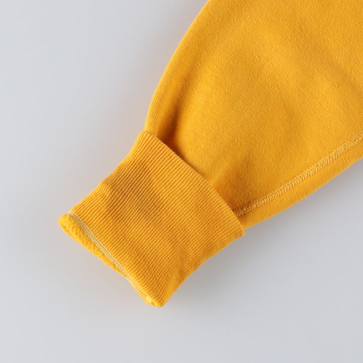 1960'S Flock Print Sweatshirt, Men's Size L (approx.), Vintage unclear yellow type Vintage Second Hand