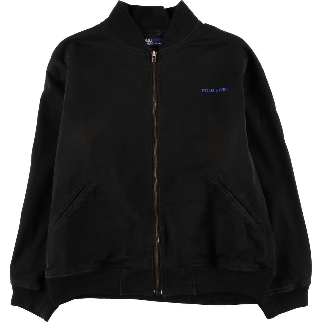 Ralph Lauren POLO by Ralph Lauren POLO SPORT Cotton Blouson, Men's Size L (approx.) cotton black type Vintage Second Hand
