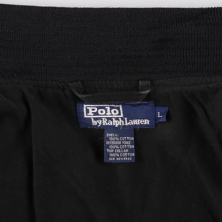 Ralph Lauren POLO by Ralph Lauren POLO SPORT Cotton Blouson, Men's Size L (approx.) cotton black type Vintage Second Hand