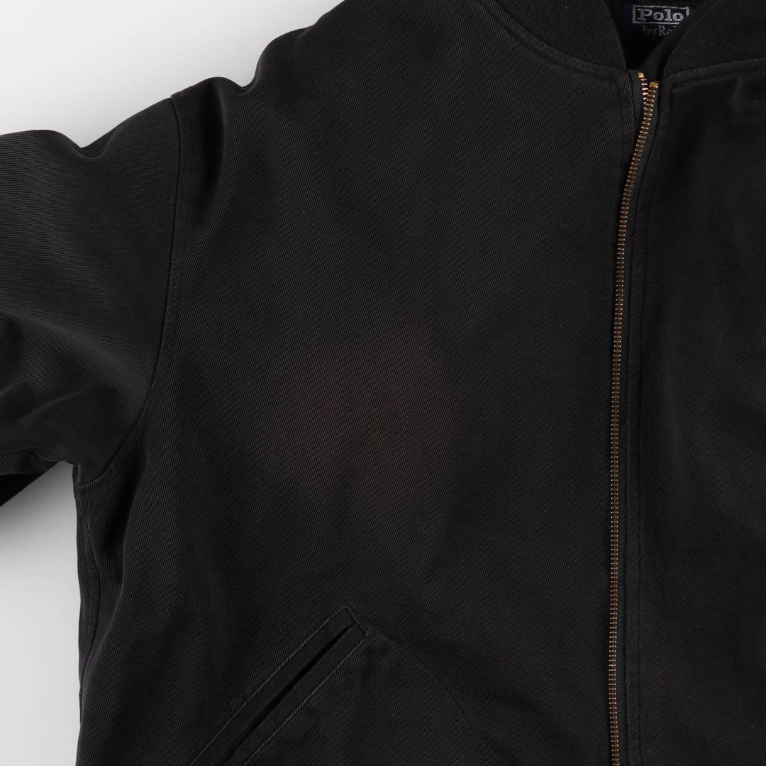 Ralph Lauren POLO by Ralph Lauren POLO SPORT Cotton Blouson, Men's Size L (approx.) cotton black type Vintage Second Hand
