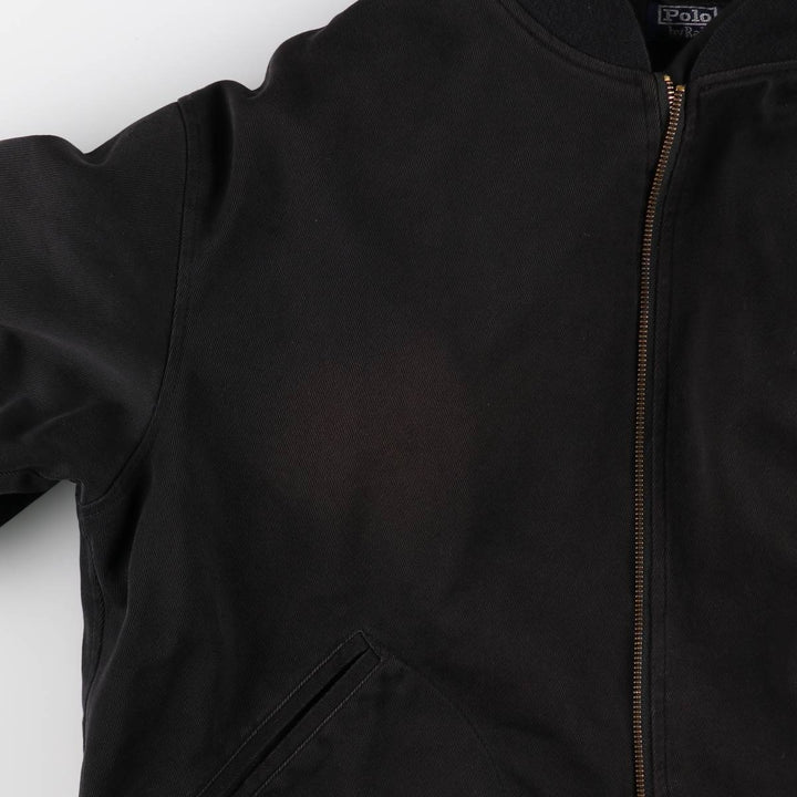 Ralph Lauren POLO by Ralph Lauren POLO SPORT Cotton Blouson, Men's Size L (approx.) cotton black type Vintage Second Hand