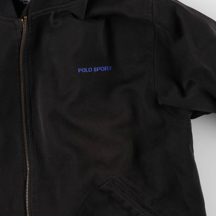 Ralph Lauren POLO by Ralph Lauren POLO SPORT Cotton Blouson, Men's Size L (approx.) cotton black type Vintage Second Hand