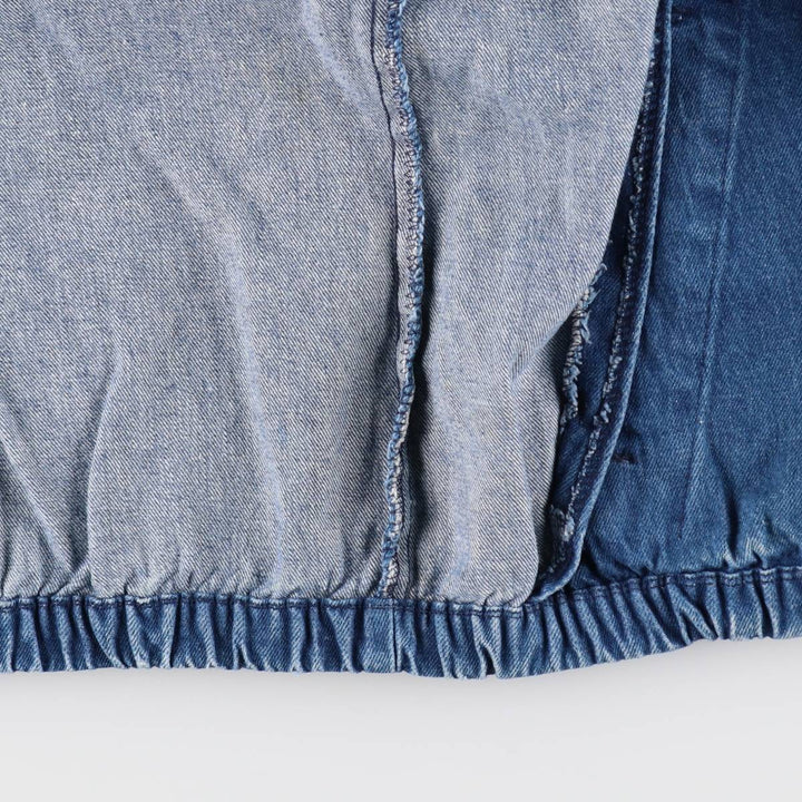 70s-80'S LL Bean Denim Swing Top Sport Jacket, Made in USA, Men's XL equivalent, Vintage unclear blue type Vintage Second Hand