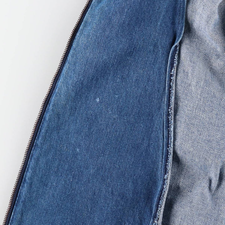 70s-80'S LL Bean Denim Swing Top Sport Jacket, Made in USA, Men's XL equivalent, Vintage unclear blue type Vintage Second Hand