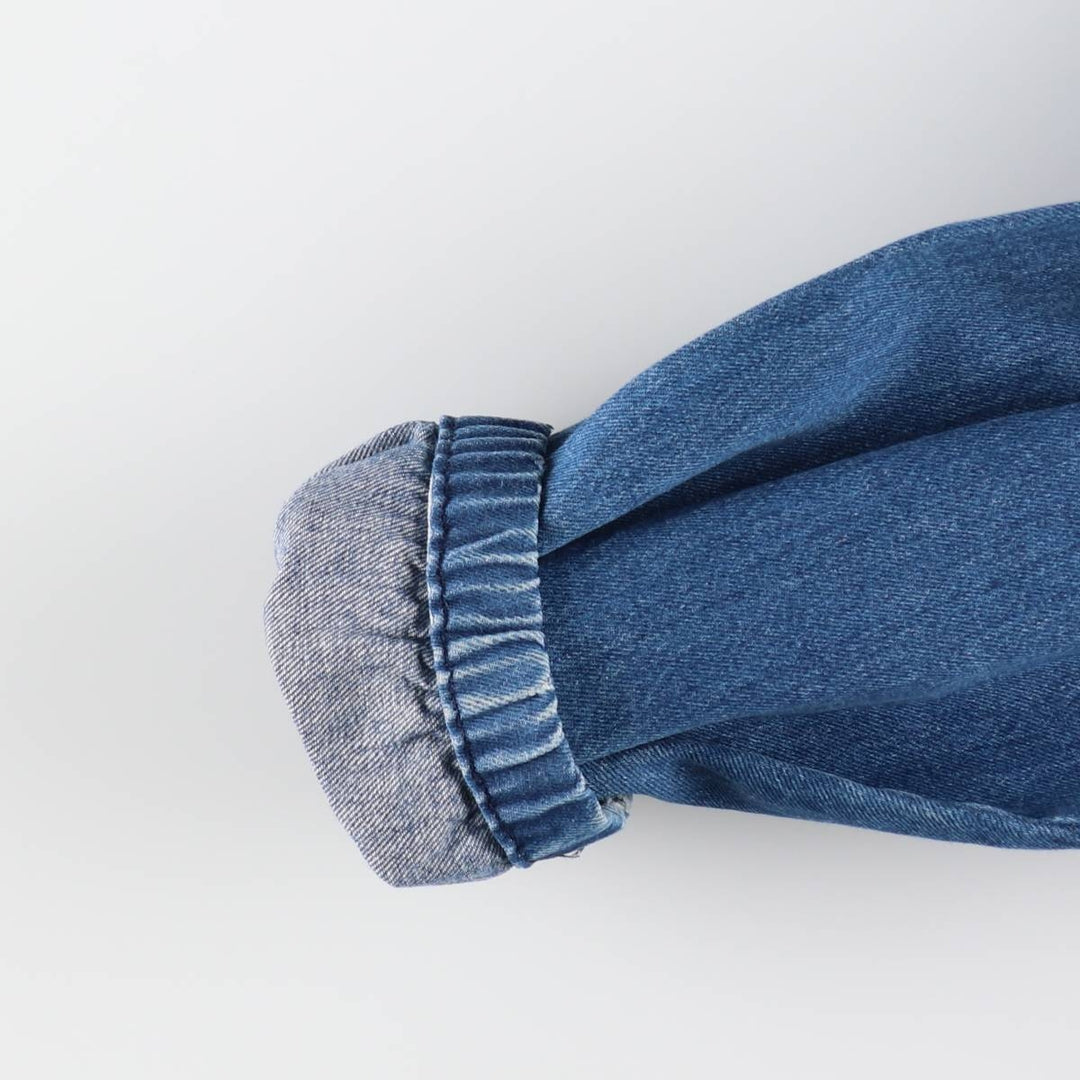70s-80'S LL Bean Denim Swing Top Sport Jacket, Made in USA, Men's XL equivalent, Vintage unclear blue type Vintage Second Hand
