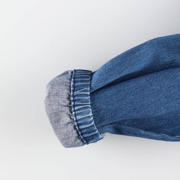 70s-80'S LL Bean Denim Swing Top Sport Jacket, Made in USA, Men's XL equivalent, Vintage unclear blue type Vintage Second Hand