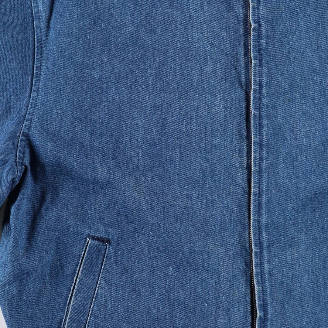70s-80'S LL Bean Denim Swing Top Sport Jacket, Made in USA, Men's XL equivalent, Vintage unclear blue type Vintage Second Hand