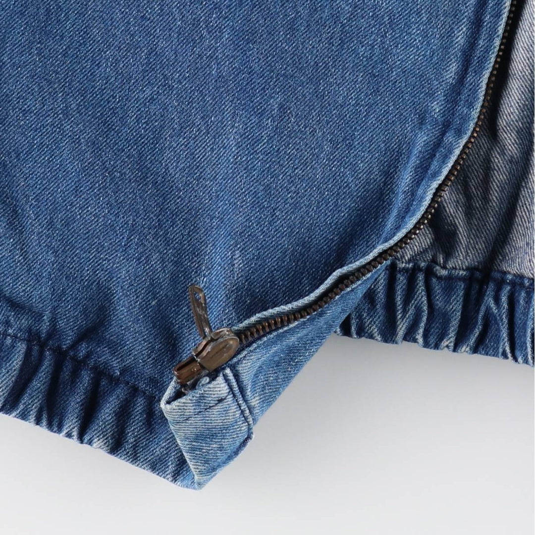 70s-80'S LL Bean Denim Swing Top Sport Jacket, Made in USA, Men's XL equivalent, Vintage unclear blue type Vintage Second Hand