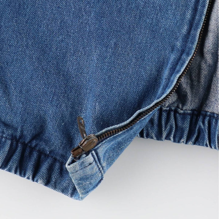 70s-80'S LL Bean Denim Swing Top Sport Jacket, Made in USA, Men's XL equivalent, Vintage unclear blue type Vintage Second Hand