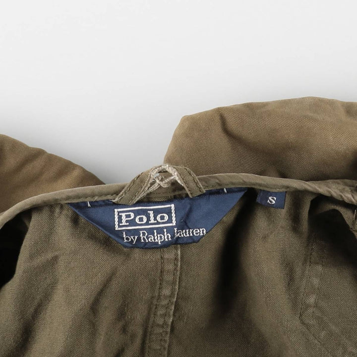 Ralph Lauren POLO by Ralph Lauren Cotton Canvas Jacket, Men's Size S (approx.) cotton Khaki type Vintage Second Hand
