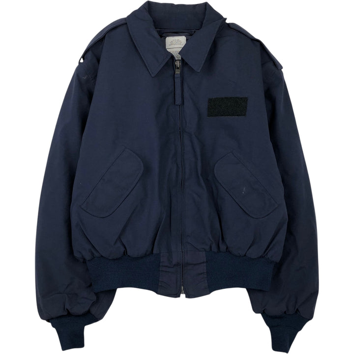 2000'S Padded Security Police Jacket, Military Jacket, Made in USA, XX-LARGE, Men's XXL unclear navy blue type Vintage Second Hand
