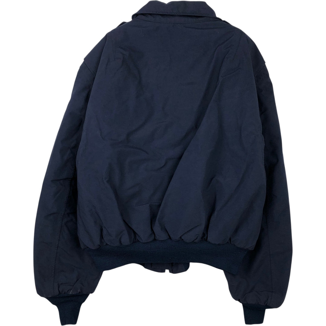 2000'S Padded Security Police Jacket, Military Jacket, Made in USA, XX-LARGE, Men's XXL unclear navy blue type Vintage Second Hand