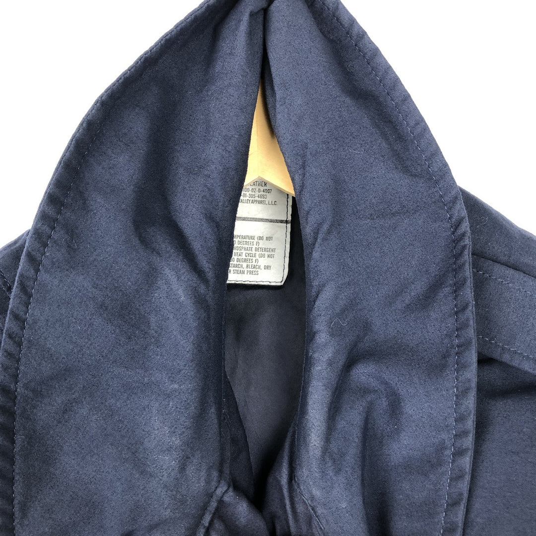 2000'S Padded Security Police Jacket, Military Jacket, Made in USA, XX-LARGE, Men's XXL unclear navy blue type Vintage Second Hand