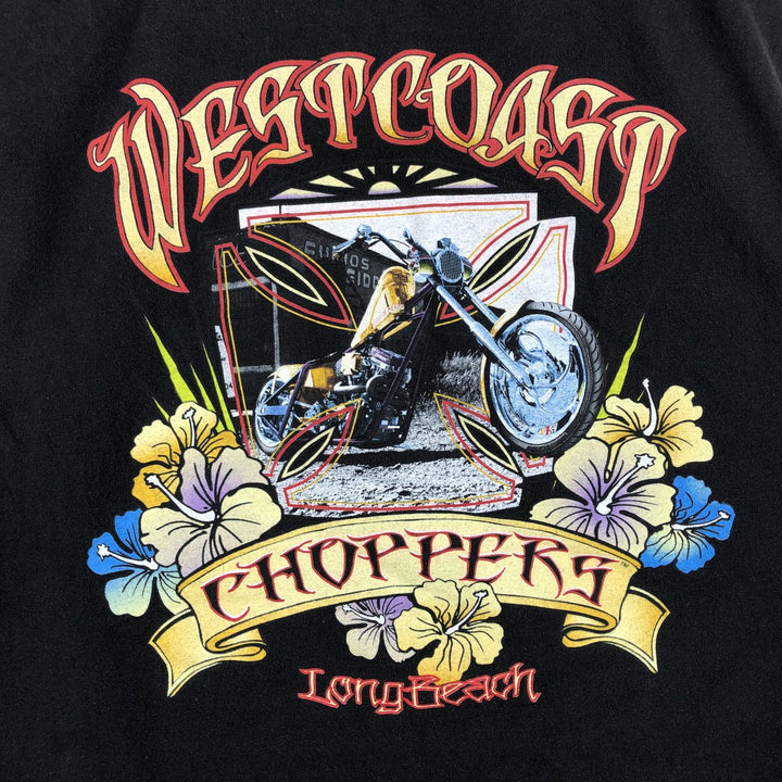 WEST COAST CHOPPERS CFL Canadian Football League Sleeveless Motorcycle T-Shirt, Men's XXL cotton black type Vintage Second Hand