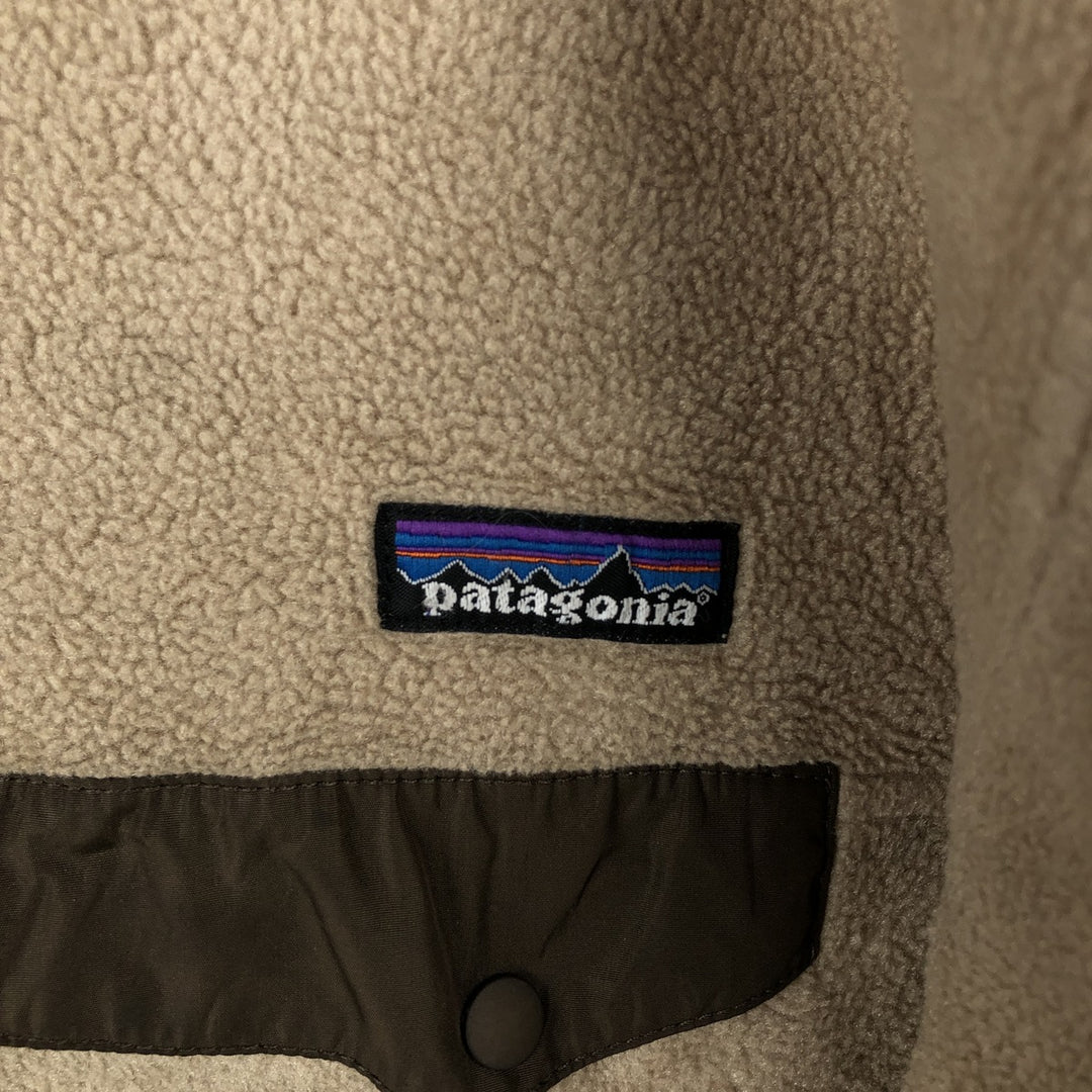 2000'S Patagonia Synchilla Snap-T 25450F0 Half-Snap Fleece Pullover, Men's XL polyester Beige type Vintage Second Hand