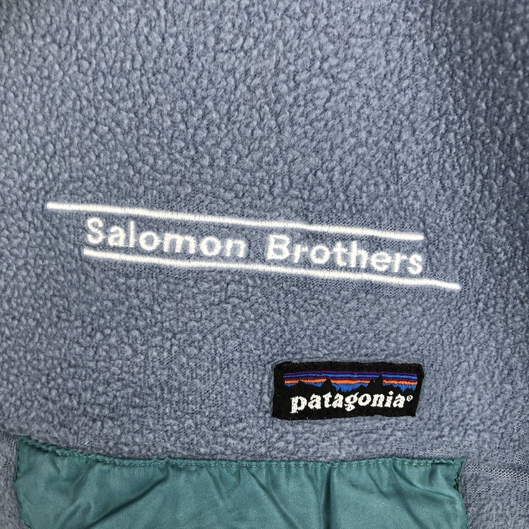 Patagonia Advertising Fleece Pullover, Made in Portugal, Men's Size L unclear Blue type light blue Vintage Second Hand