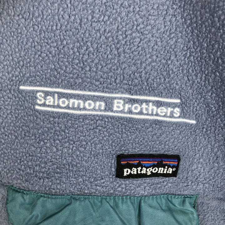 Patagonia Advertising Fleece Pullover, Made in Portugal, Men's Size L unclear Blue type light blue Vintage Second Hand