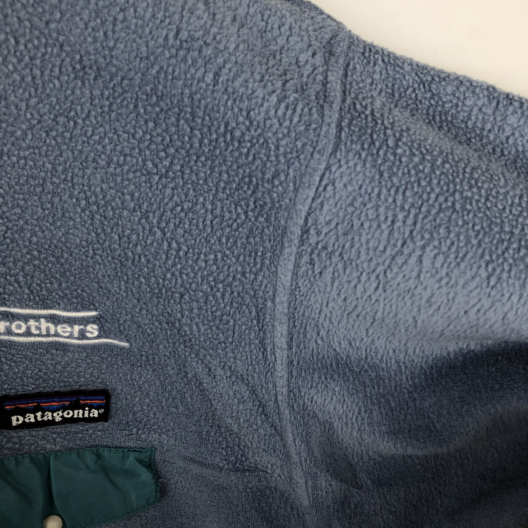 Patagonia Advertising Fleece Pullover, Made in Portugal, Men's Size L unclear Blue type light blue Vintage Second Hand