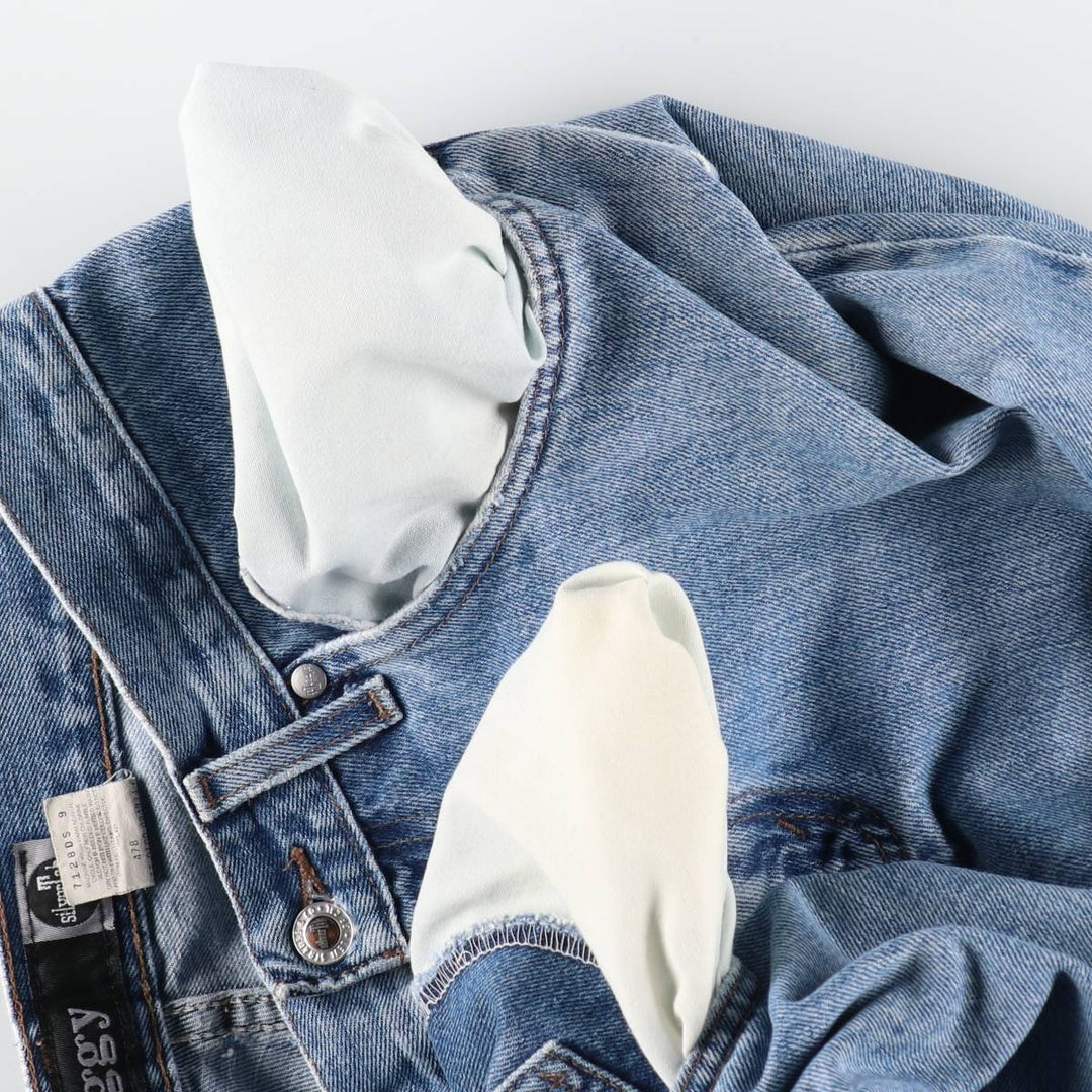 00'S Levi's SILVER TAB BAGGY tapered denim pants for men, size w32 cotton blue type Vintage Second Hand