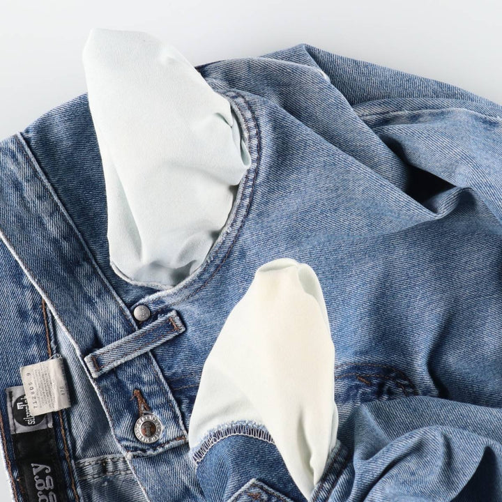 00'S Levi's SILVER TAB BAGGY tapered denim pants for men, size w32 cotton blue type Vintage Second Hand