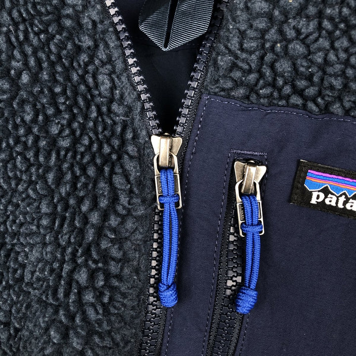 Patagonia Retro-X Bomber Jacket (22830FA19), Men's Medium Fleece Jacket recycled polyester navy blue type Vintage Second Hand
